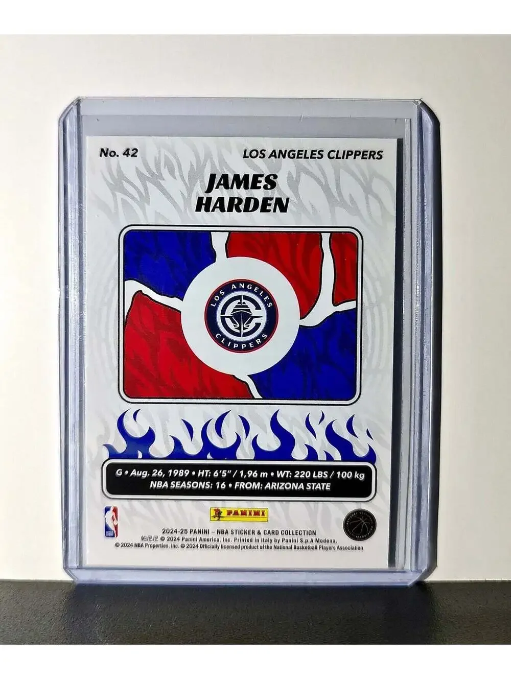 James Harden 2024-25 Panini NBA #42 Sticker Card Los Angeles Clippers